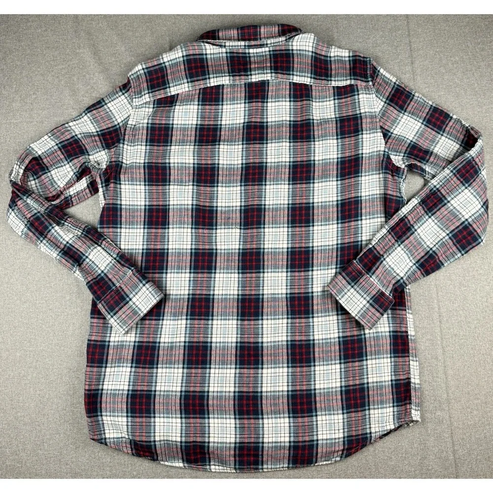 Banana Republic Standard Fit Flannel Shirt Mens Large Plaid Button Down